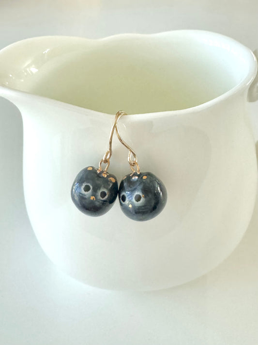 Blueberry Cat Earrings