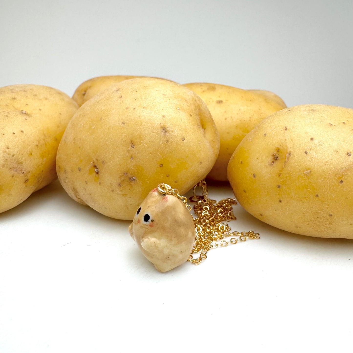 Potato Cat Necklace