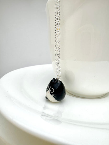 Tuxedo Cat Necklace