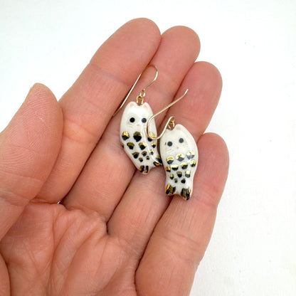 Mermaid Cat Dangle Earrings