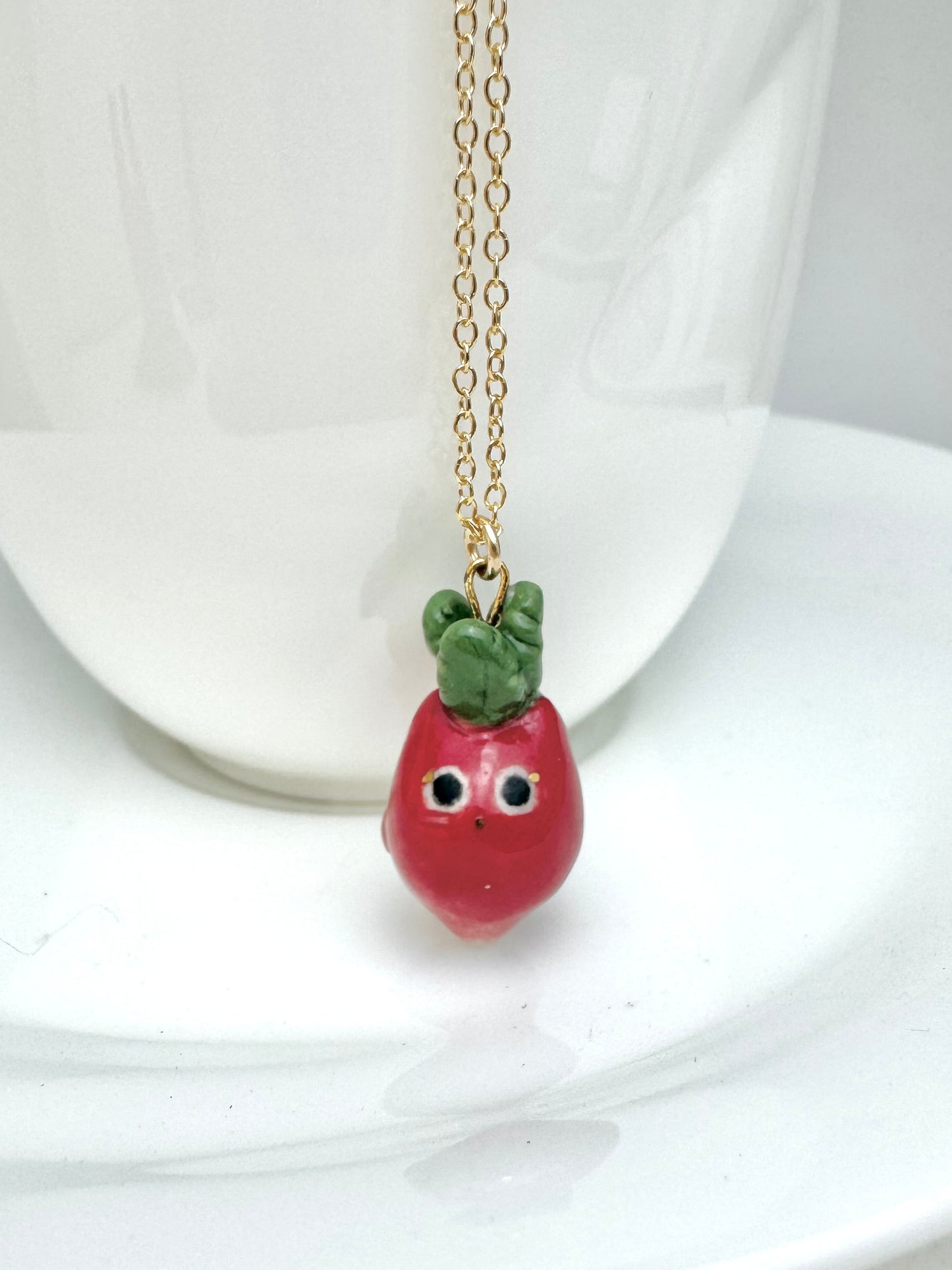 Radish Cat Necklace
