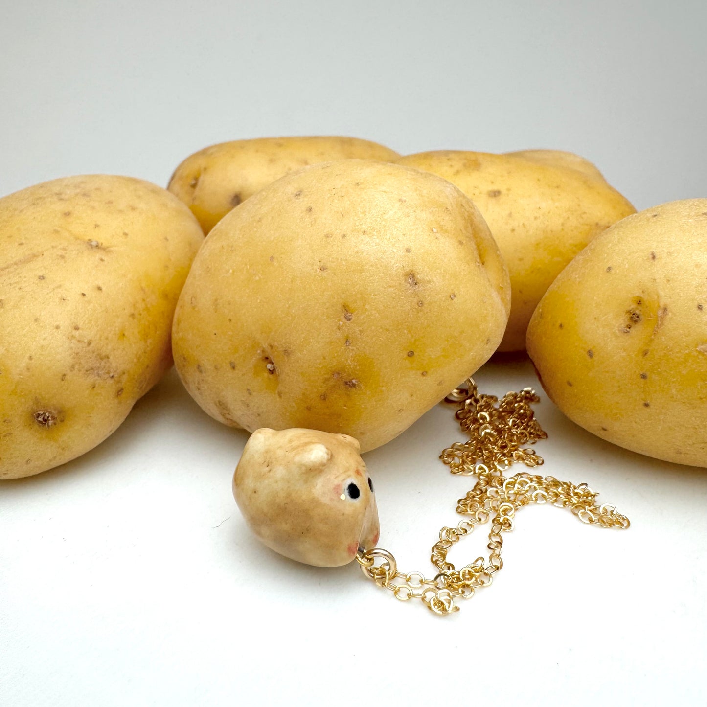 Potato Cat Necklace