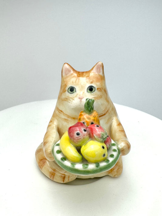 Fruit Plate Cat