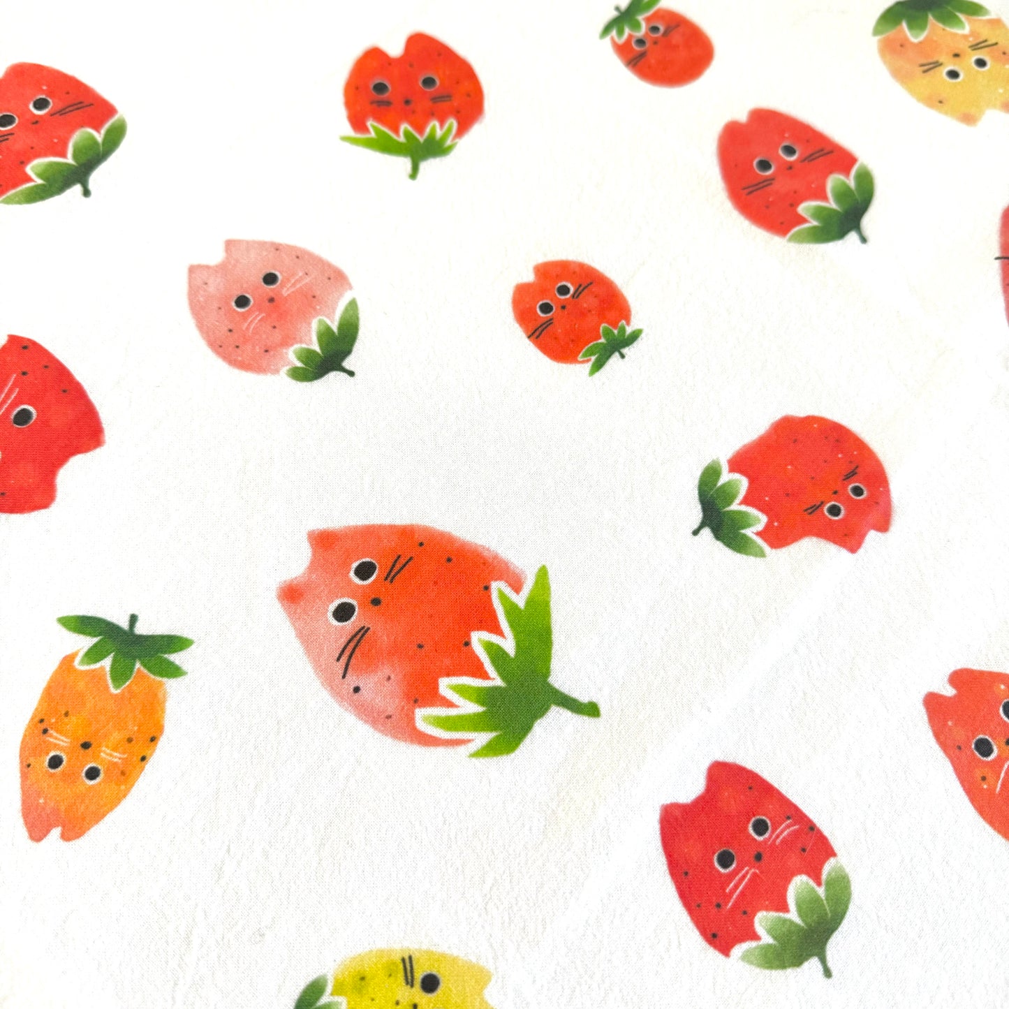 Strawberry Cat Tea Towel