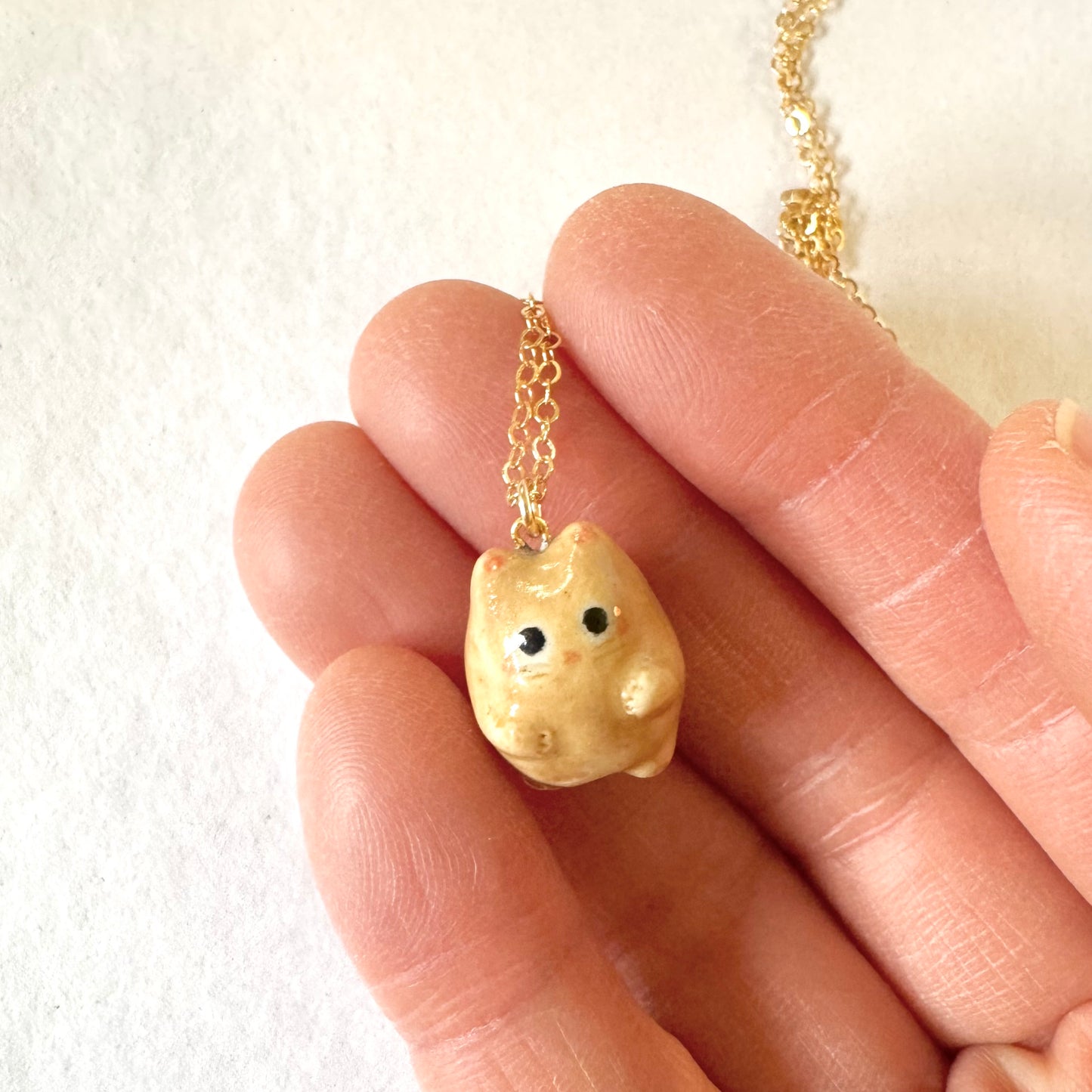Potato Cat Necklace