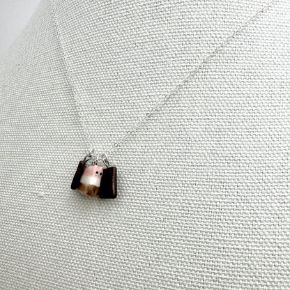 Ice cream Sandwich Cat Necklace