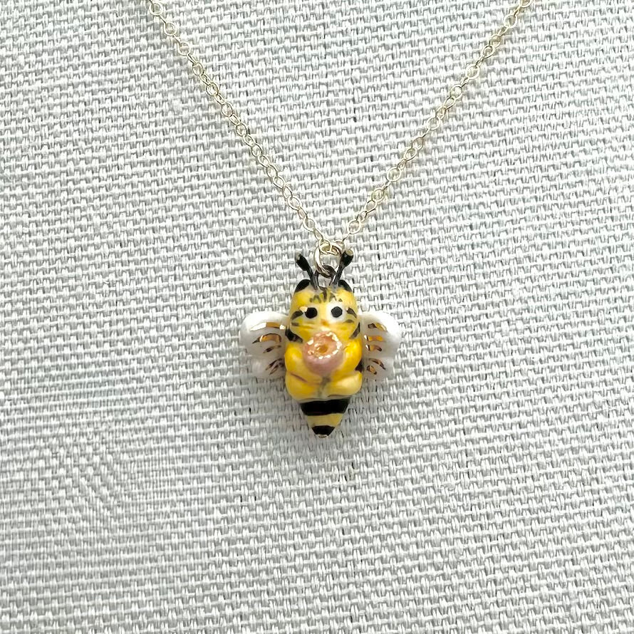 Bee Cat Necklace