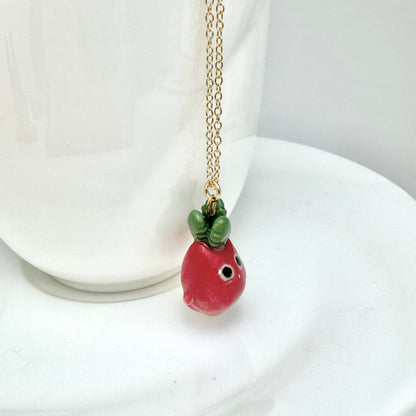 Radish Cat Necklace