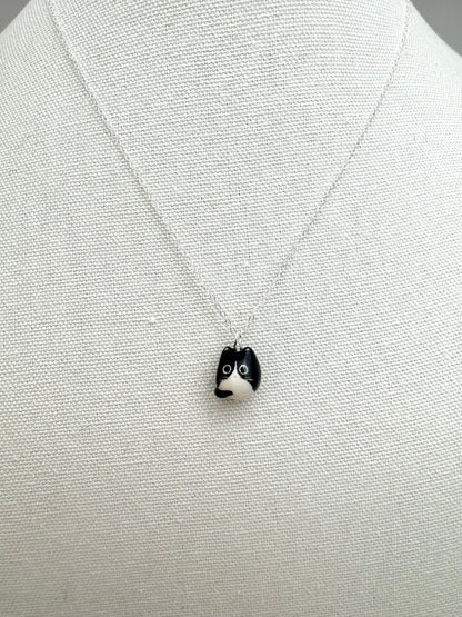 Tuxedo Cat Necklace