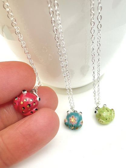 Teeny Tiny Frog Necklace