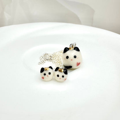 Tiny Queen Cat Stud Earrings