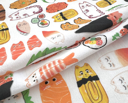 Sushi Cat Tea Towel