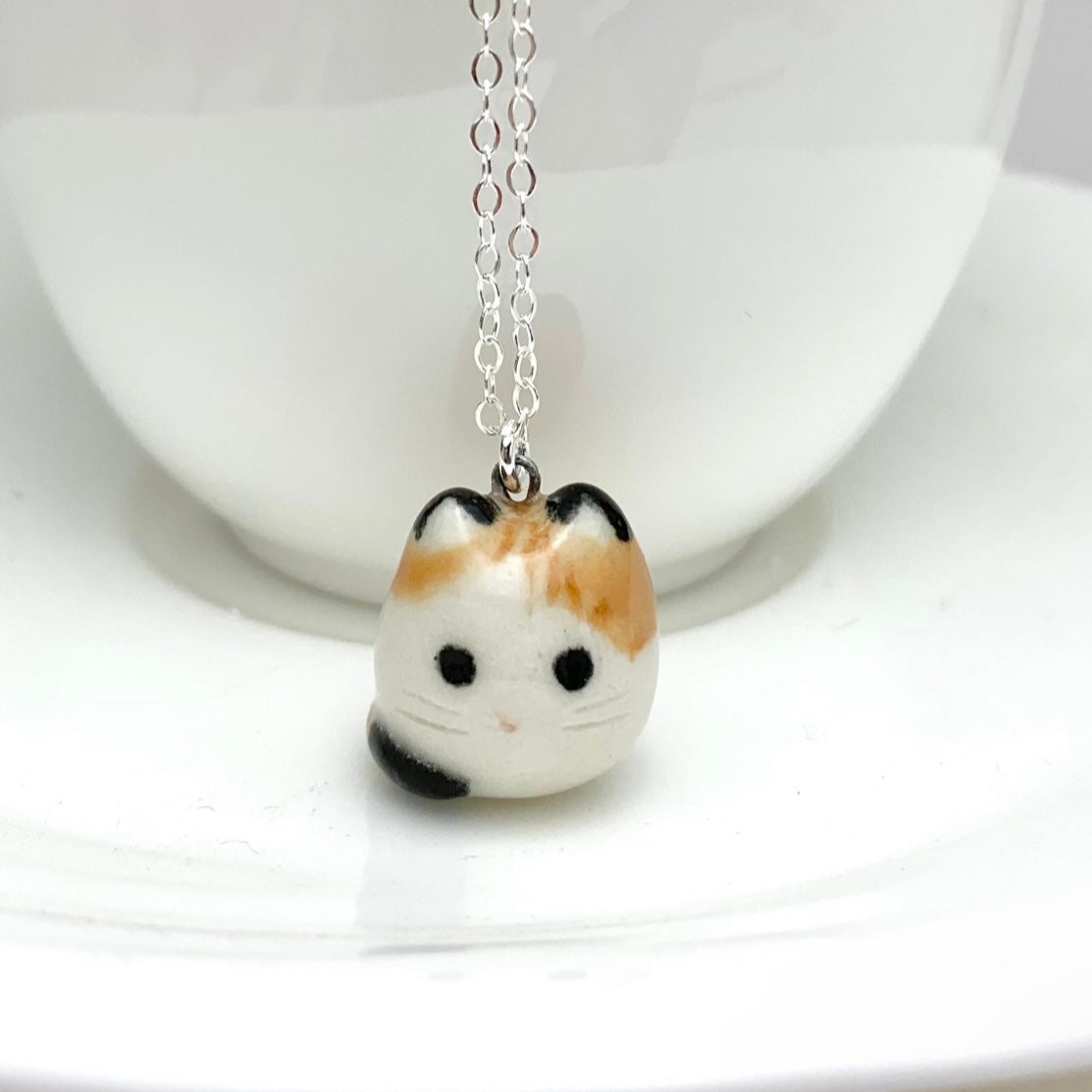 Calico Cat Necklace