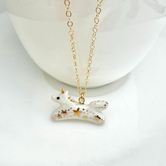 Tiny Unicorn Necklace