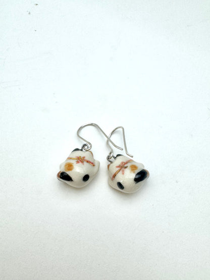 Maneki Neko Dangle Earrings