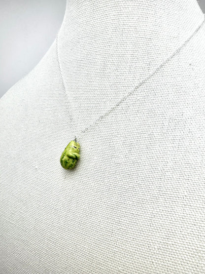 Pickle Cat Necklace