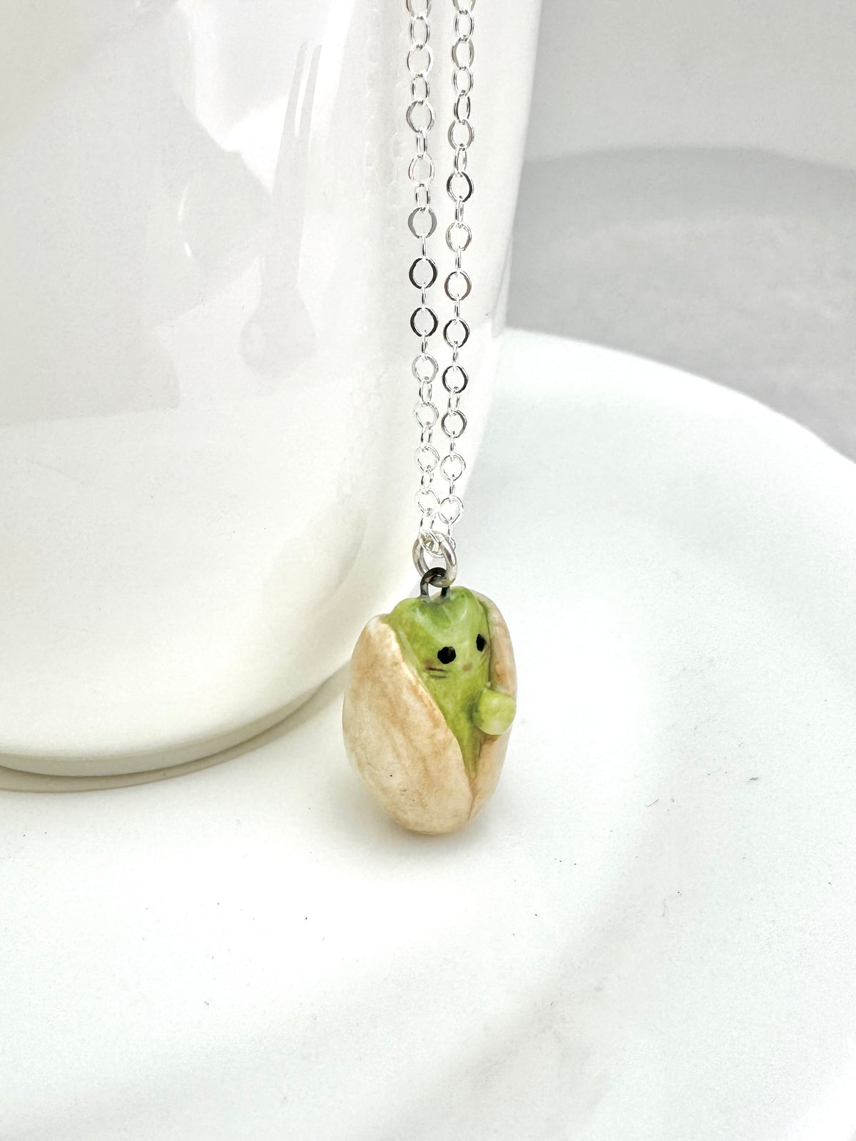 Pistachio Cat Necklace