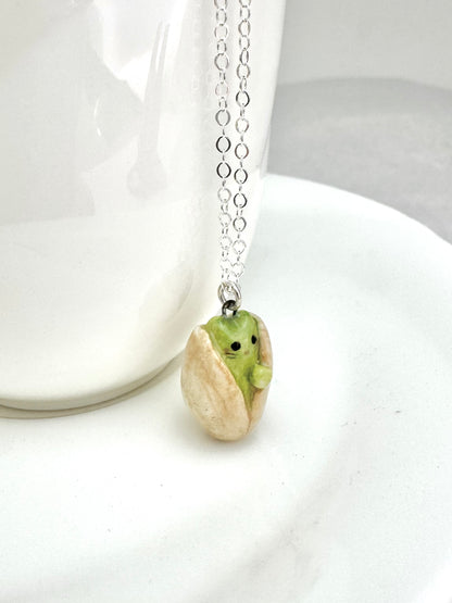 Pistachio Cat Necklace