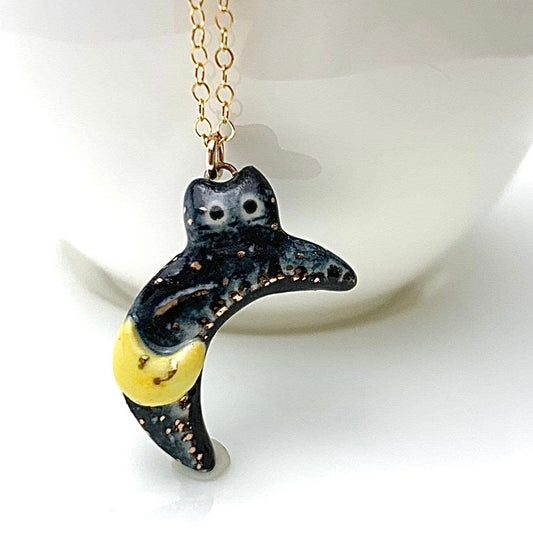 Moon Cat Necklace