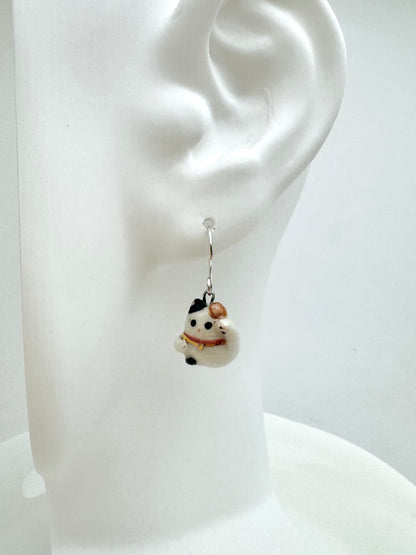 Maneki Neko Dangle Earrings