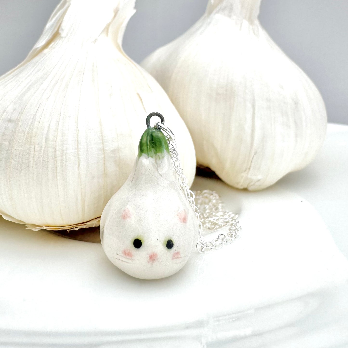 Garlic Cat Necklace