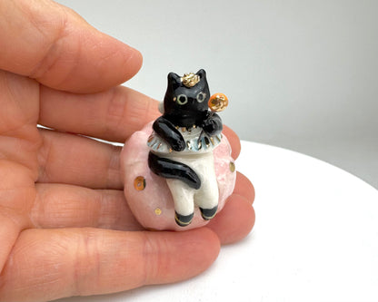 Fairy Black Cat Figurine