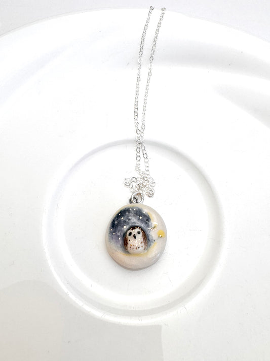 Owl Moon Necklace