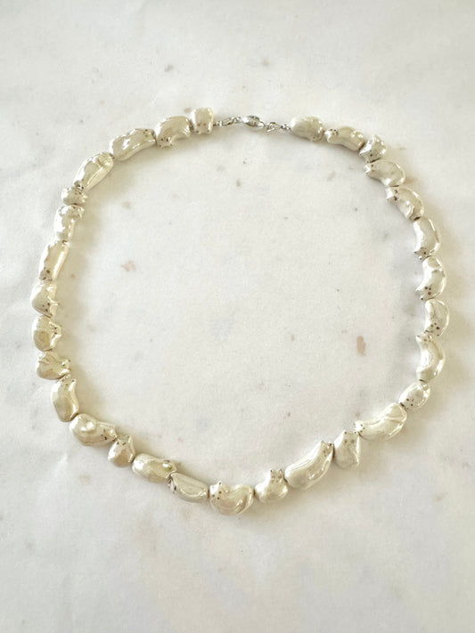 Pearly Cat Necklace