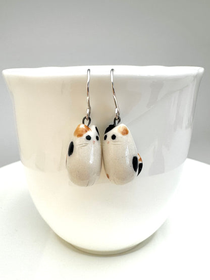 Calico Cat Earrings