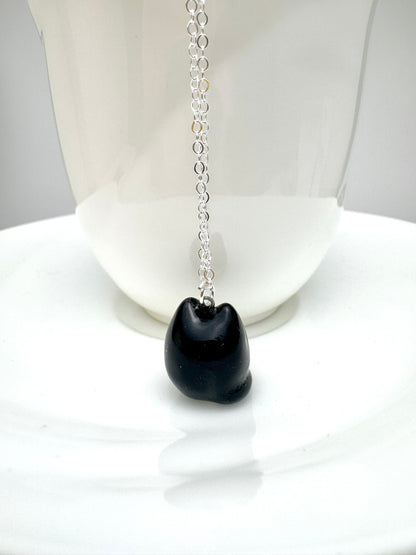 Tuxedo Cat Necklace