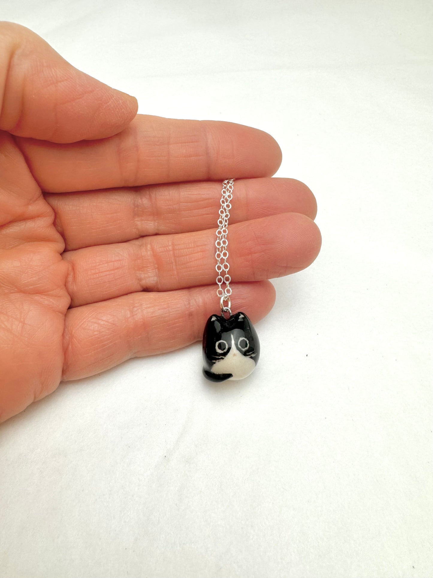 Tuxedo Cat Necklace