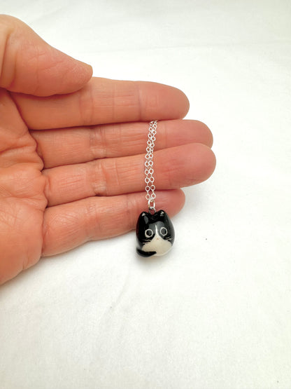 Tuxedo Cat Necklace