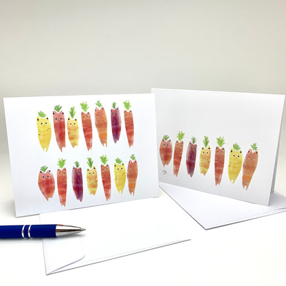 Carrot Cat Greeting Card