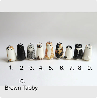 Peek a Boo Ghost Cat Necklace