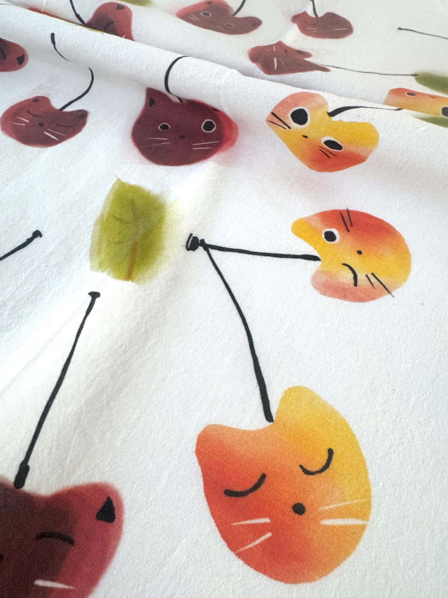 Cherry Cat Tea Towel
