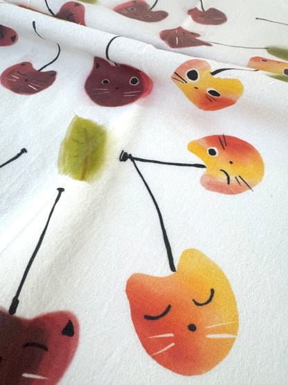 Cherry Cat Tea Towel