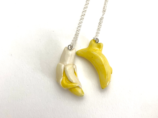 Banana Cat Necklace
