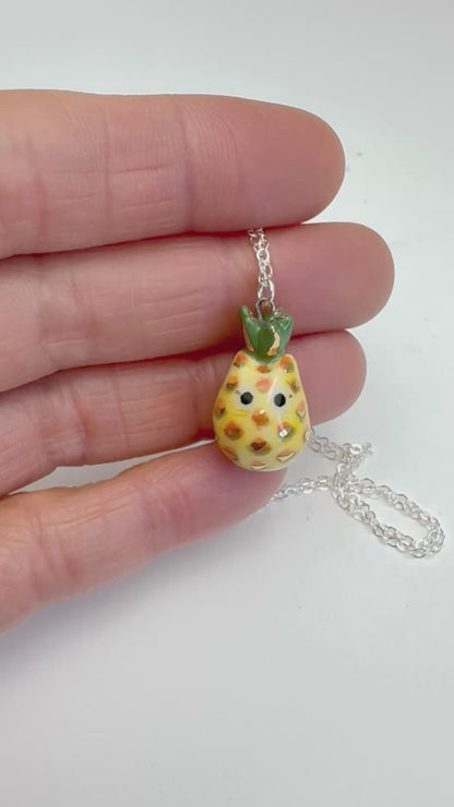 Pineapple Cat Necklace