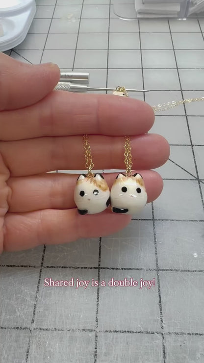 Calico Cat Necklace