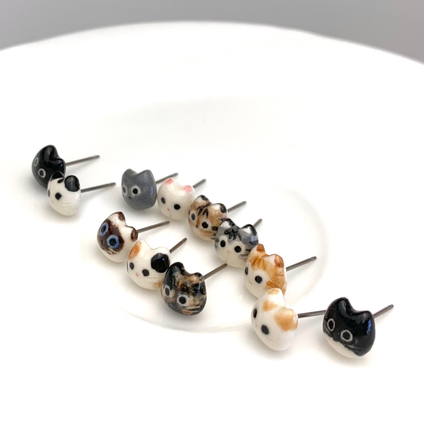 Tiny Cat Stud Earrings