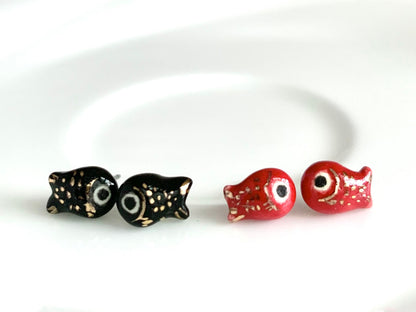 Tiny Fish Stud Earrings