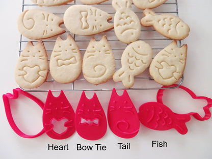 Cat Cookie Cutters & Stamps