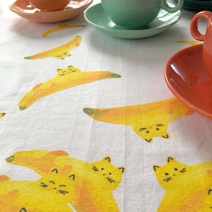Fruit and Veggie Cat Tea Towels