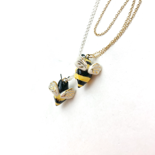 Bee Cat Necklace