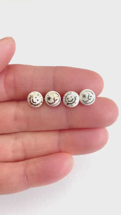 Sun & Moon Stud Earrings