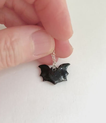 Black Bat Necklace