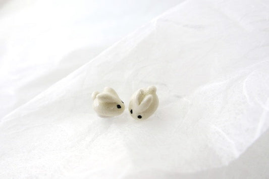 Tiny Bunny Stud Earrings