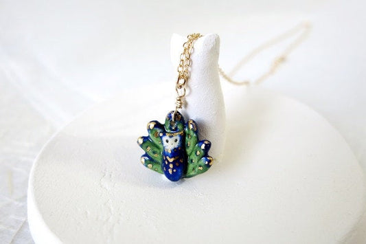 Peacock Cat Necklace