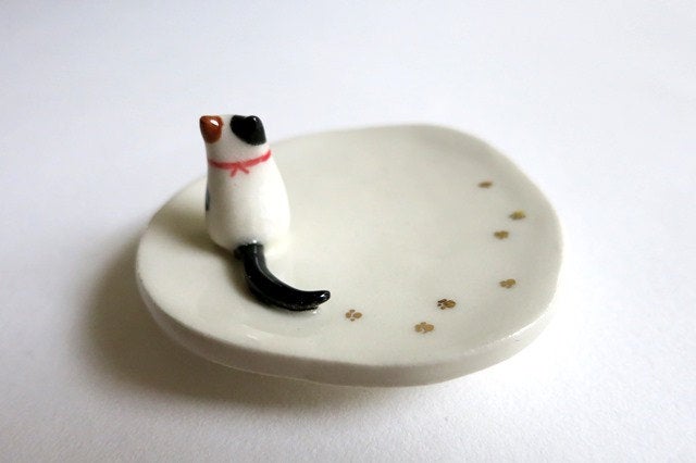 Calico Cat Ring Dish