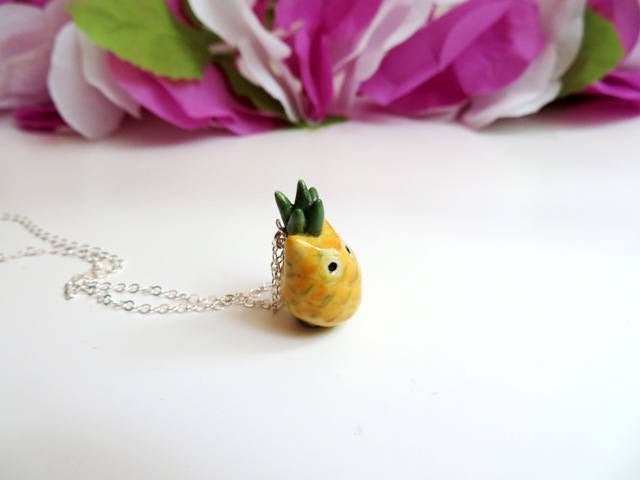Pineapple Cat Necklace